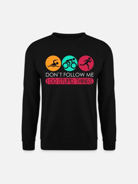 Triathlon Funny Triathletes Triathlete - Unisex Sweatshirt - black