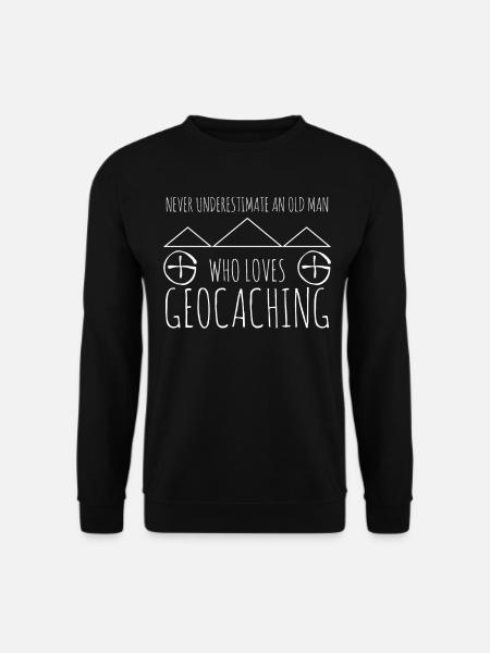 Geocacher Treasure Hunt Funny Geocache - Unisex Sweatshirt - black