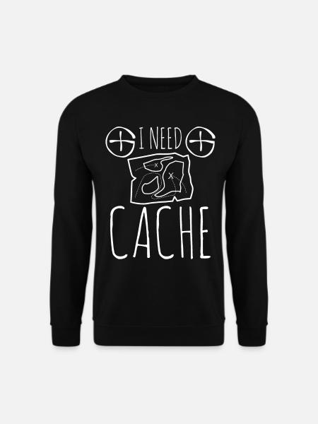 Geocacher Witz Schatzsuche Geocache - Unisex Pullover - Schwarz