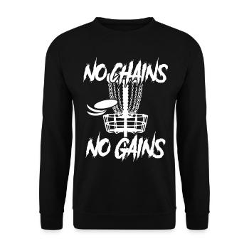 Disc golf Frisbee Discgolf - Unisex Sweatshirt - black - Front - Alina (178cm) & Michal (187cm)