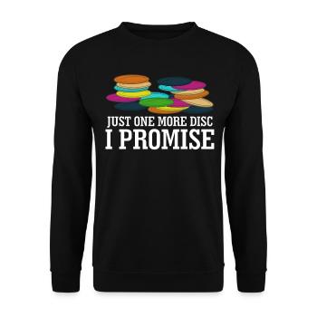 Disc golf Frisbees Discgolf Frisbee - Unisex Sweatshirt - black - Front - Alina (178cm) & Michal (187cm)