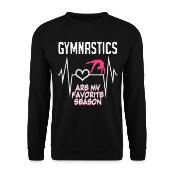 Gymnastics Rhythmic gymnastics - Unisex Sweatshirt - black - Front - Alina (178cm) & Michal (187cm)