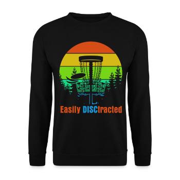 Disc Golf Frisbee Frisbee Sport Disc golf - Sweat-shirt Unisexe - noir - Devant - Alina (178cm) & Michal (187cm)