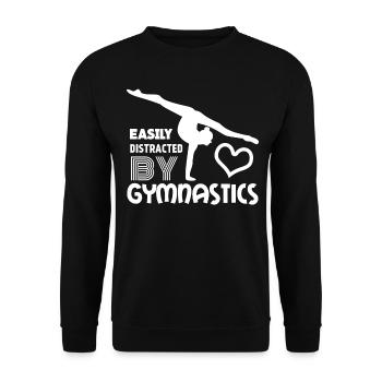 Rhythmic gymnastics - Unisex Sweatshirt - black - Front - Alina (178cm) & Michal (187cm)