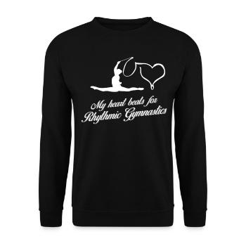 RSG Gymnastique Gymnastique rythmique - Sweat-shirt Unisexe - noir - Devant - Alina (178cm) & Michal (187cm)