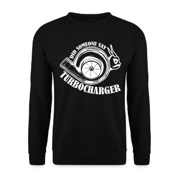 Turbolader Werktsatt Tuning Auto Tuner - Unisex Pullover - Schwarz - Vorne - Alina (178cm) & Michal (187cm)