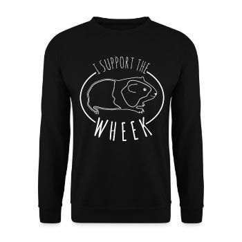 Blague des cochons d’Inde - Sweat-shirt Unisexe - noir - Devant - Alina (178cm) & Michal (187cm)