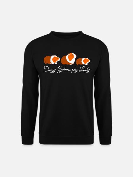 Meerschweinchen Frau Guinea pigs - Unisex Pullover - Schwarz