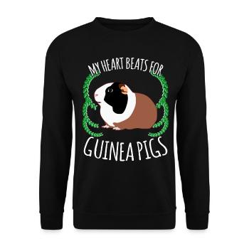 Guinea Pigs - Unisex Pullover - Schwarz - Vorne - Alina (178cm) & Michal (187cm)