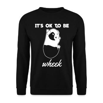 Guinea Pigs Wheek - Unisex Sweatshirt - black - Front - Alina (178cm) & Michal (187cm)