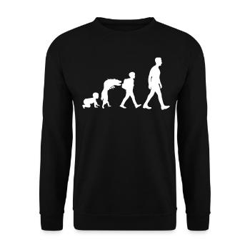 Eltern Trotzphase Vater Mutter - Unisex Pullover - Schwarz - Vorne - Alina (178cm) & Michal (187cm)