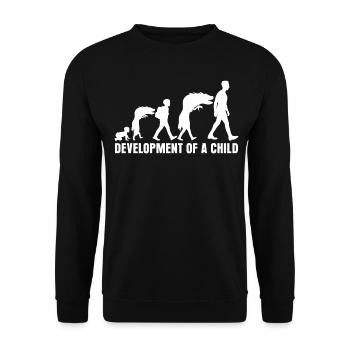 Parents Puberty Mother Father - Unisex Sweatshirt - black - Front - Alina (178cm) & Michal (187cm)