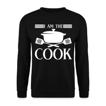 Chef cuisinier Chef cuisine Cuisinier à domicile - Sweat-shirt Unisexe - noir - Devant - Alina (178cm) & Michal (187cm)