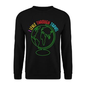 Travel Travel Air Travel Holiday Excursion - Unisex Sweatshirt - black - Front - Alina (178cm) & Michal (187cm)