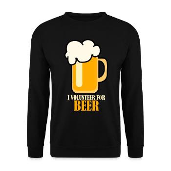 Bier Witz Craft Beer Bierbrauer Brauerei - Unisex Pullover - Schwarz - Vorne - Alina (178cm) & Michal (187cm)