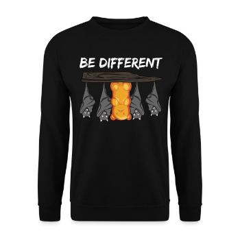 Gummy bears and bats - Unisex Sweatshirt - black - Front - Alina (178cm) & Michal (187cm)