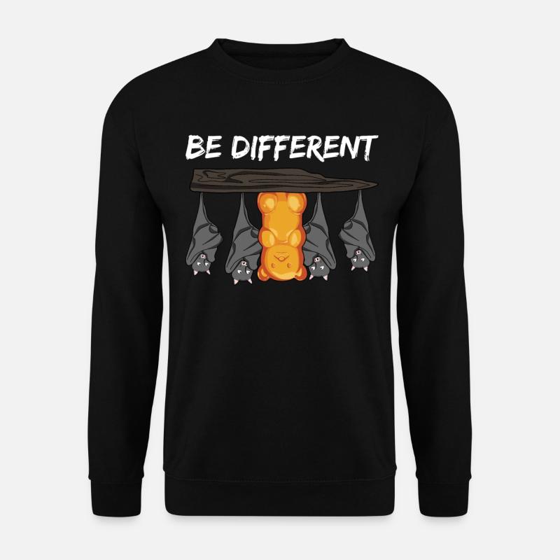 Gummibärchen und Fledermäuse - Unisex Pullover - Schwarz