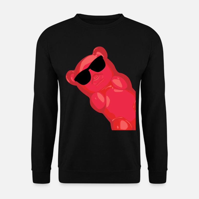 Gummibärchen mit Sonnenbrille - Unisex Pullover - Schwarz