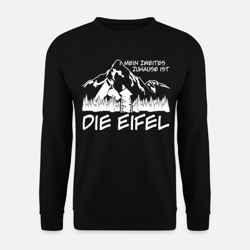 Eifel Mittelgebirge Wandern Eifler - Unisex Pullover - Schwarz