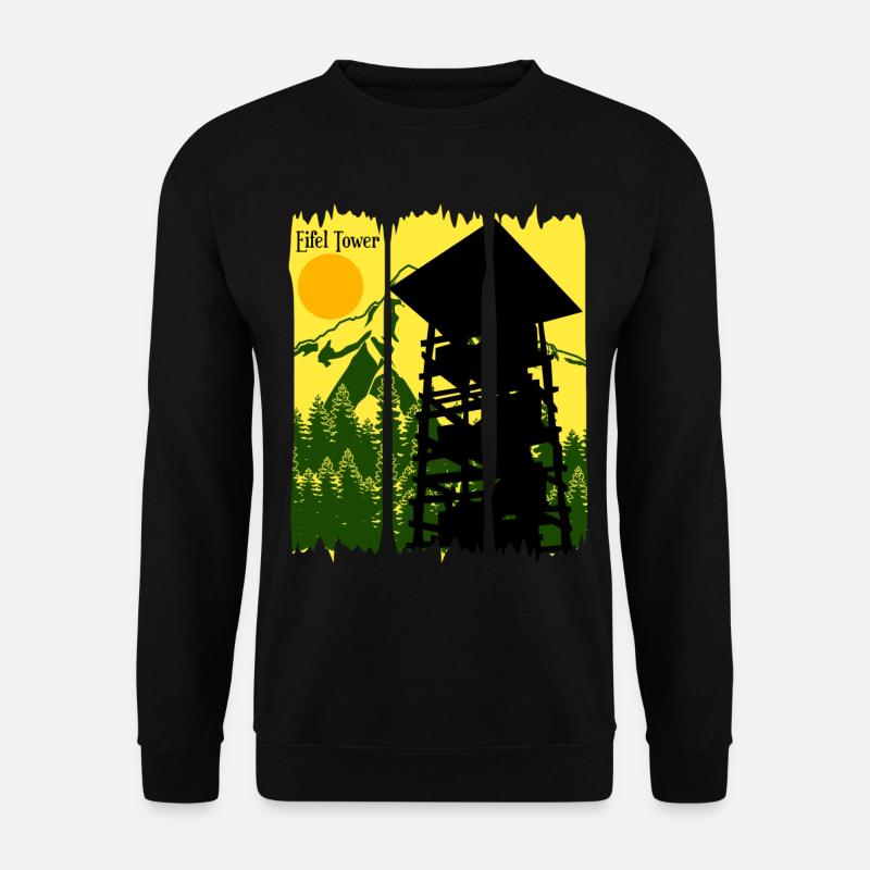 Eifel Hiking Mittelgebirge Eifler - Unisex Sweatshirt - black