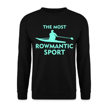 Ruderverein Ruderer Ruderboot Rudern - Unisex Pullover - Schwarz - Vorne - Alina (178cm) & Michal (187cm)