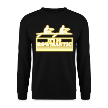 Rudern Ruderer Ruderboot Ruderverein - Unisex Pullover - Schwarz - Vorne - Alina (178cm) & Michal (187cm)