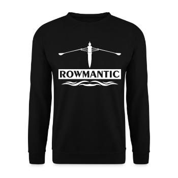 Ruderverein Rudern Ruderer Ruderboot - Unisex Pullover - Schwarz - Vorne - Alina (178cm) & Michal (187cm)