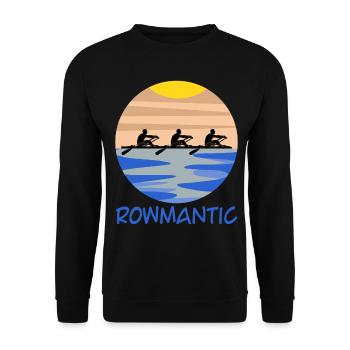 Ruderverein Ruderboot Rudern Rudersport - Unisex Pullover - Schwarz - Vorne - Alina (178cm) & Michal (187cm)