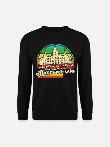 Hannover Retro - Unisex Pullover - Schwarz