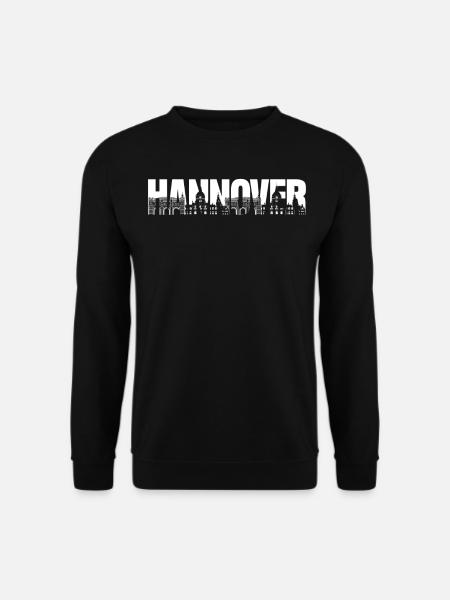 Hanover souvenir with buildings - Unisex Sweatshirt - black