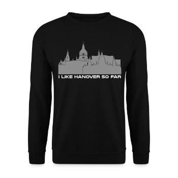 Hannover Souvenir - Unisex Pullover - Schwarz - Vorne - Alina (178cm) & Michal (187cm)
