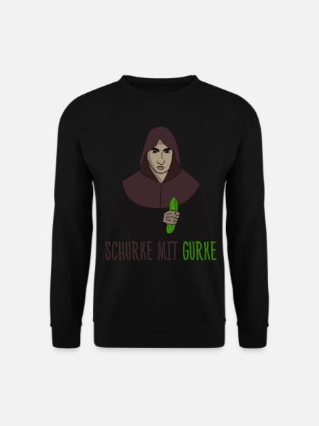 Rogue with cucumber - Unisex Sweatshirt - black