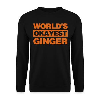 Rote Haare lustig Rothaarig Rotschopf - Unisex Pullover - Schwarz - Vorne - Alina (178cm) & Michal (187cm)