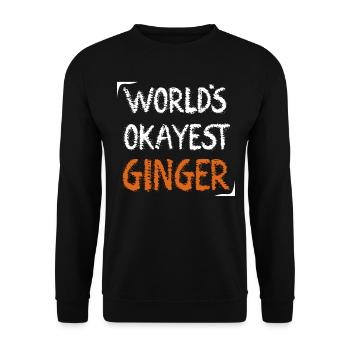 Rote Haare Rothaarig Witz Rotschopf - Unisex Pullover - Schwarz - Vorne - Alina (178cm) & Michal (187cm)