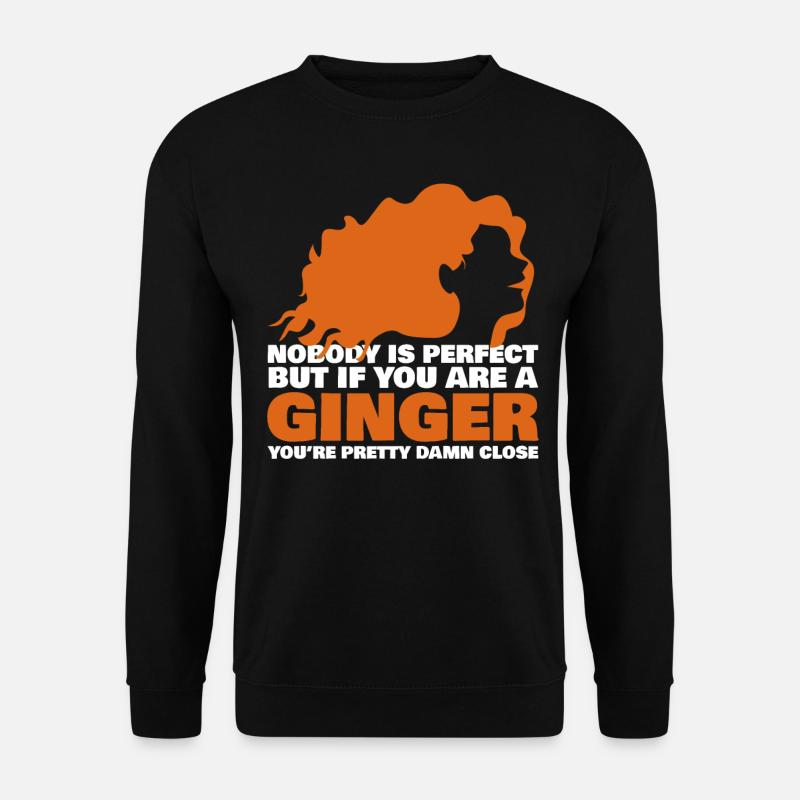 Rothaarig Spruch Rotschopf Rote Haare - Unisex Pullover - Schwarz