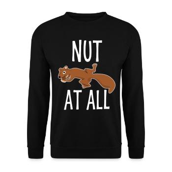 Écureuil aux noix - Sweat-shirt Unisexe - noir - Devant - Alina (178cm) & Michal (187cm)