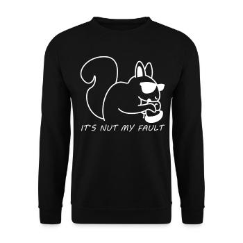 Squirrel with sunglasses - Unisex Sweatshirt - black - Front - Alina (178cm) & Michal (187cm)