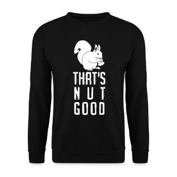 Squirrels not good - Unisex Sweatshirt - black - Front - Alina (178cm) & Michal (187cm)