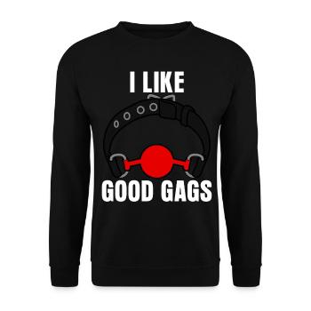 BDSM Joke - Unisex Pullover - Schwarz - Vorne - Alina (178cm) & Michal (187cm)