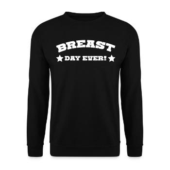Brüste Titten Brust - Unisex Pullover - Schwarz - Vorne - Alina (178cm) & Michal (187cm)