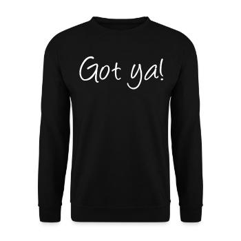 Titten Brust Brüste - Unisex Pullover - Schwarz - Vorne - Alina (178cm) & Michal (187cm)