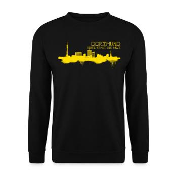 Dortmund Ville de Dortmund - Sweat-shirt Unisexe - noir - Devant - Alina (178cm) & Michal (187cm)
