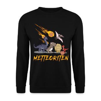 Mettbällchen Hackfleisch Mett Hack - Unisex Pullover - Schwarz - Vorne - Alina (178cm) & Michal (187cm)