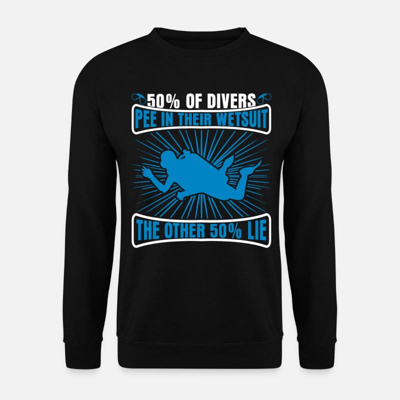 Diver Saying Scuba Diver Diving - Unisex Sweatshirt - black