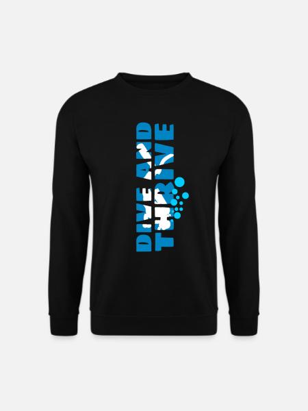 Taucher Tauchen - Unisex Pullover - Schwarz