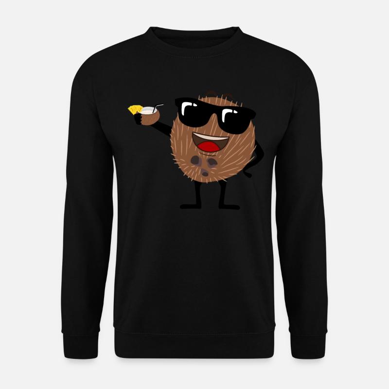 Coconut with sunglasses Coconuts - Unisex Sweatshirt - black