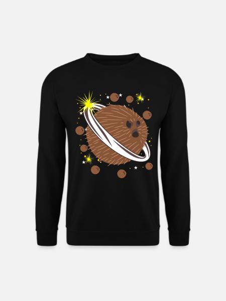 Coconut Space Planet Coconuts - Unisex Sweatshirt - black