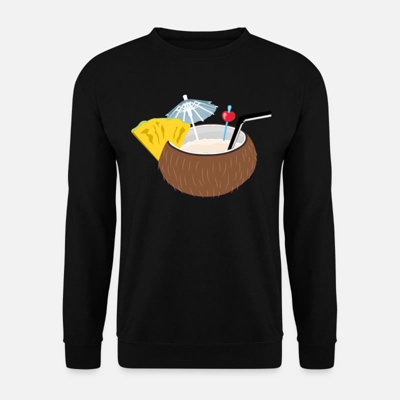 Cocktail Coconut Coconuts - Unisex Sweatshirt - black