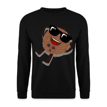 Coconut Sunglasses Coconuts - Unisex Sweatshirt - black - Front - Alina (178cm) & Michal (187cm)