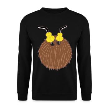 Coconut Cocktail Coconuts - Unisex Sweatshirt - black - Front - Alina (178cm) & Michal (187cm)